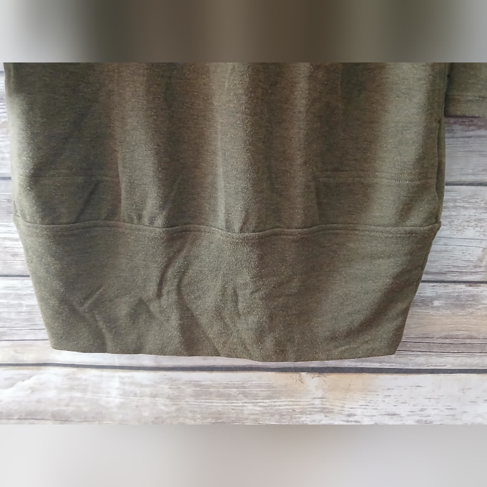 Prana Olive and Brown Knit Dress, Size S - Picture 5 of 11